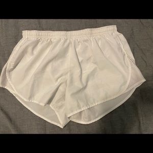 White Nike Dri-Fit Running Shorts